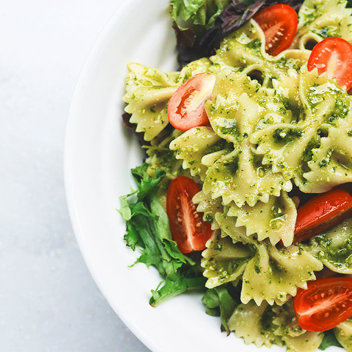 Farfalle mit Bellizini Pesto con Basilico