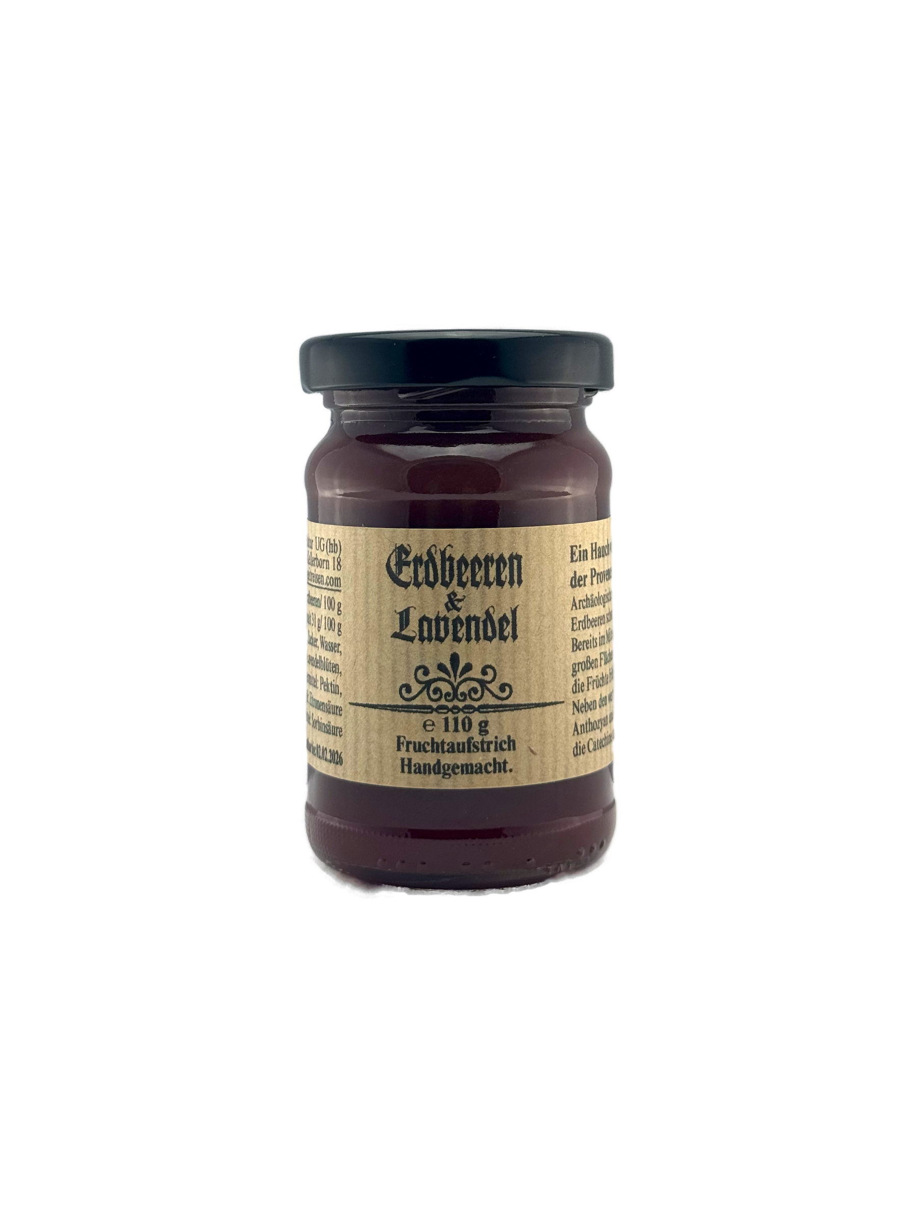 Erdbeeren & Lavendel, Handgemachter Fruchtaufstrich