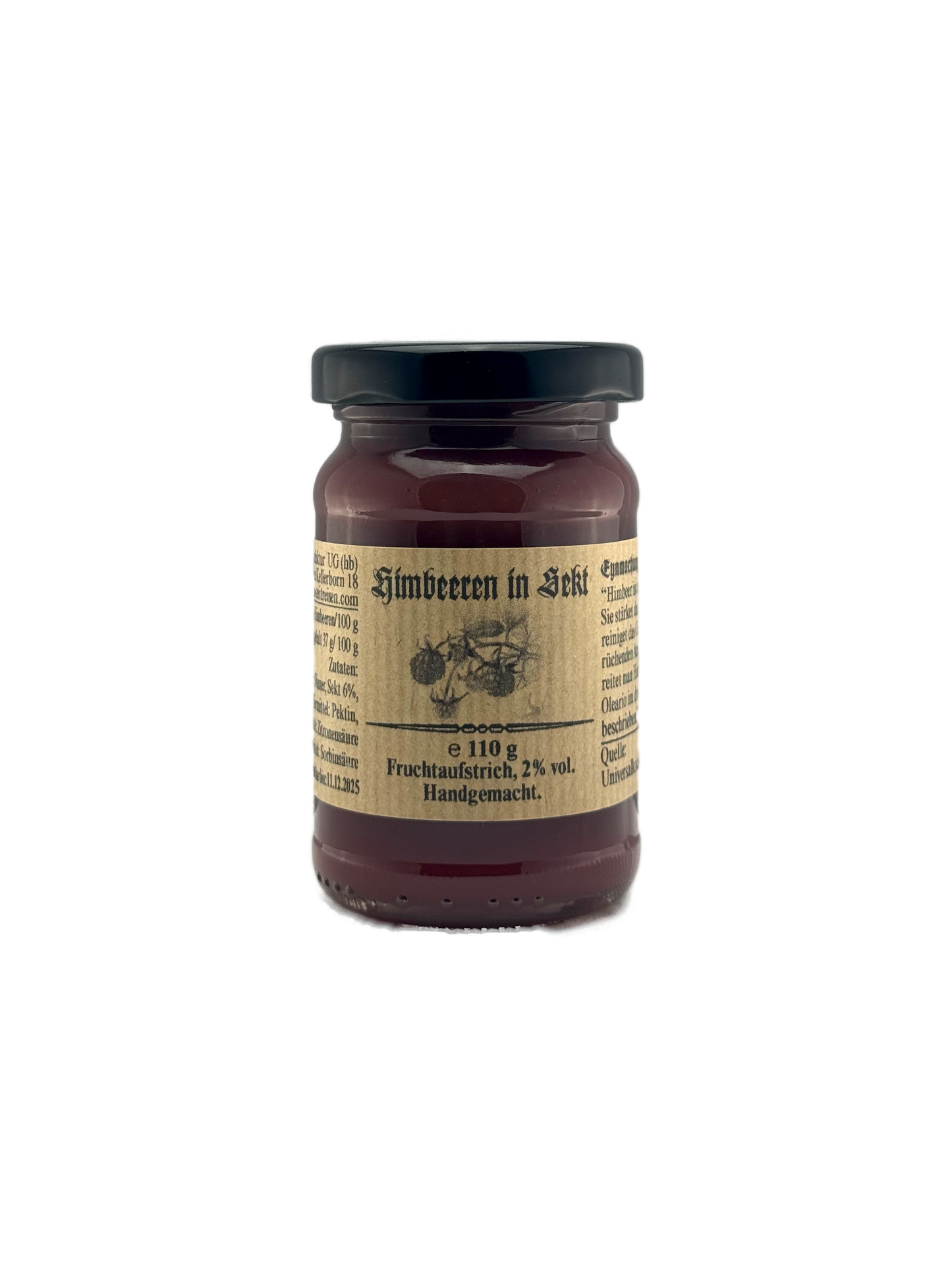 Himbeeren in Sekt (Fruchtaufstrich 2% Vol.)