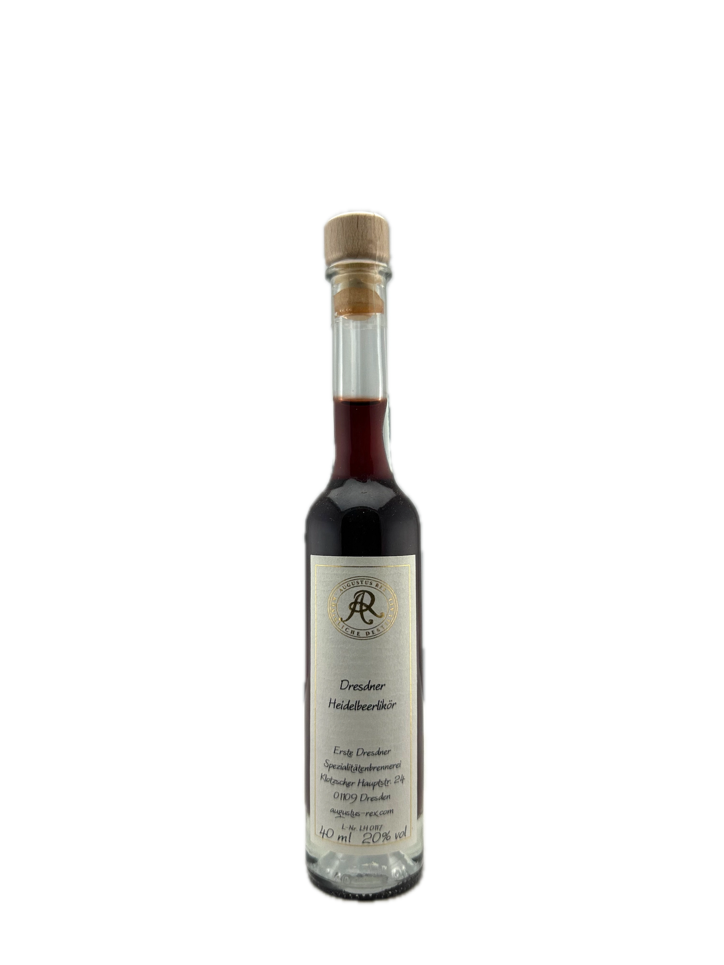 Dresdner Heidelbeerlikör 40 ml (20% Vol.)