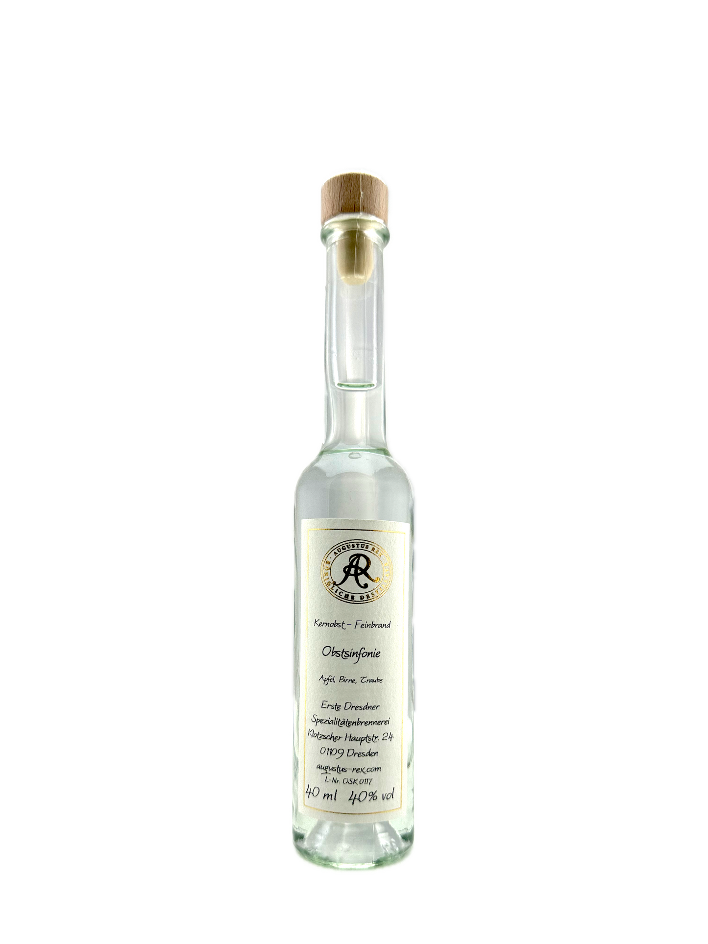 Obstsinfonie Apfel, Birne, Traube, Kernobst-Feinbrand, Augustus Rex