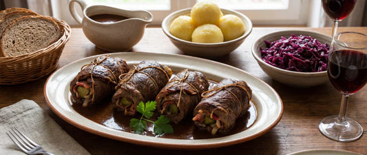 Großmutters Rinderrouladen mit Senf