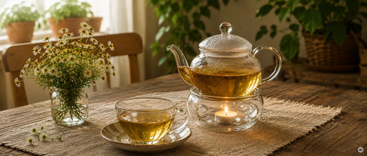 Teetasse und Teekanne