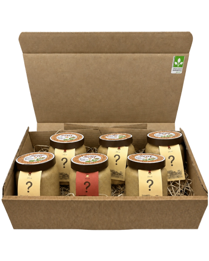Geschenkpaket mit 6 Senftöpfen