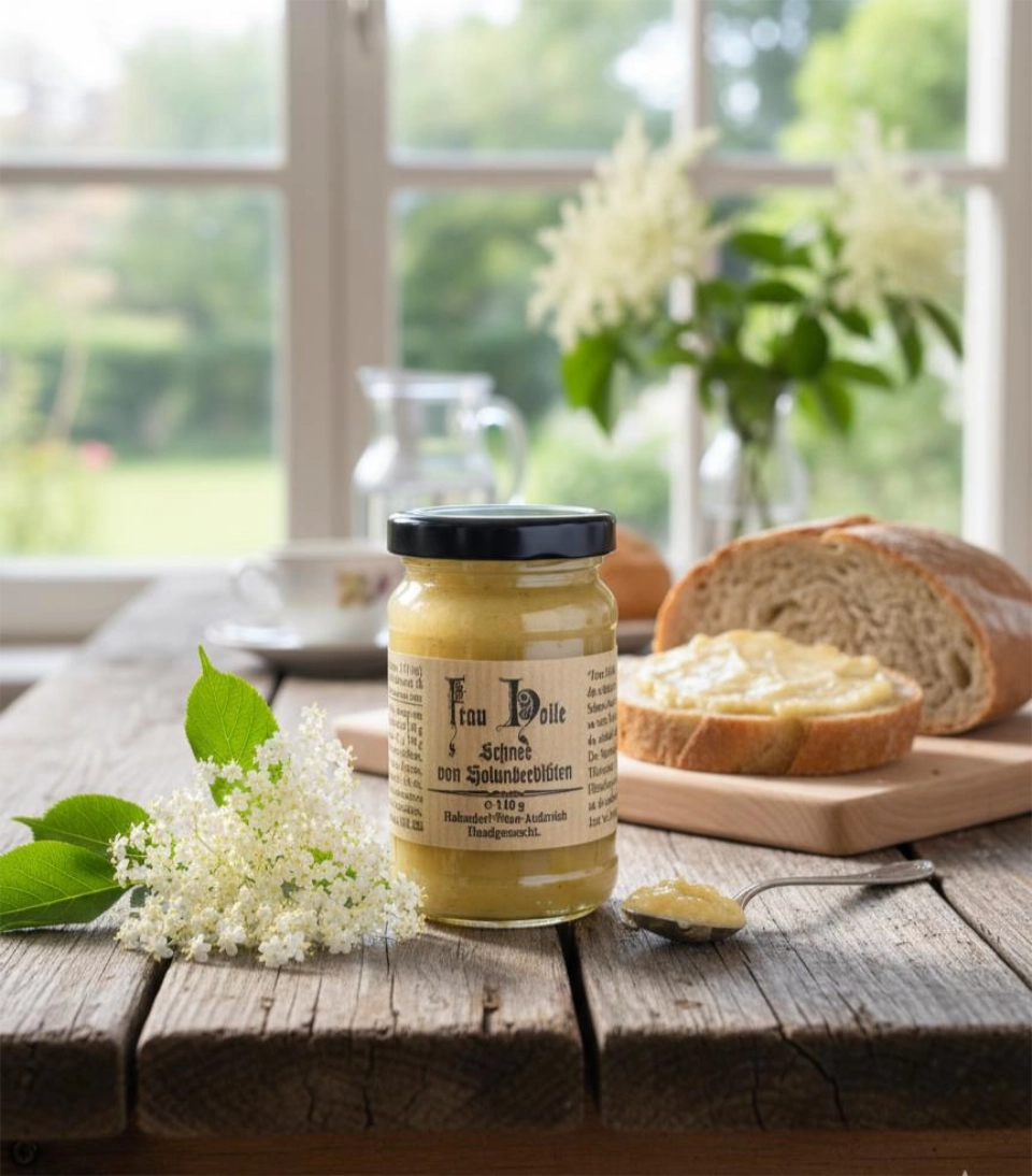 "Frau Holle Schnee von Holunderblüten" Holunderblütengelee