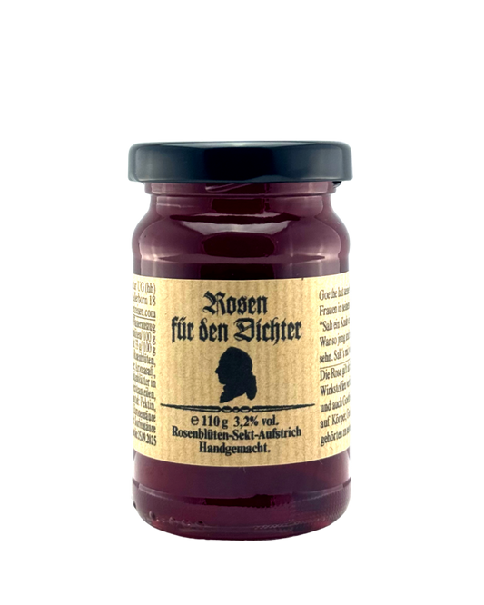 Rosen für den Dichter (Rosenblüten-Sekt-Aufstrich 3,2% Vol.)